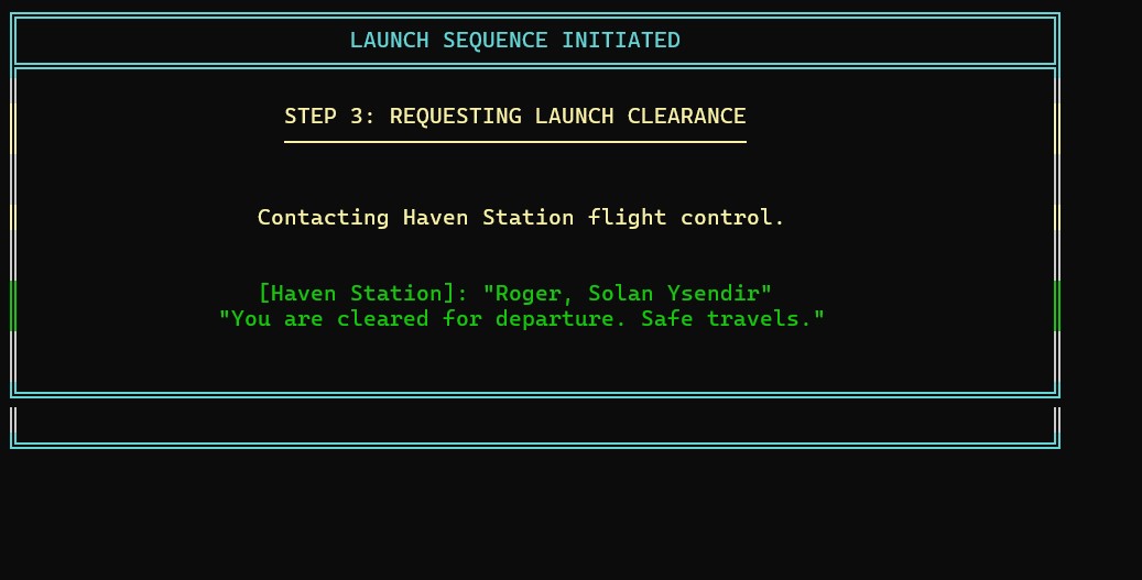 Launch Sequence Controls